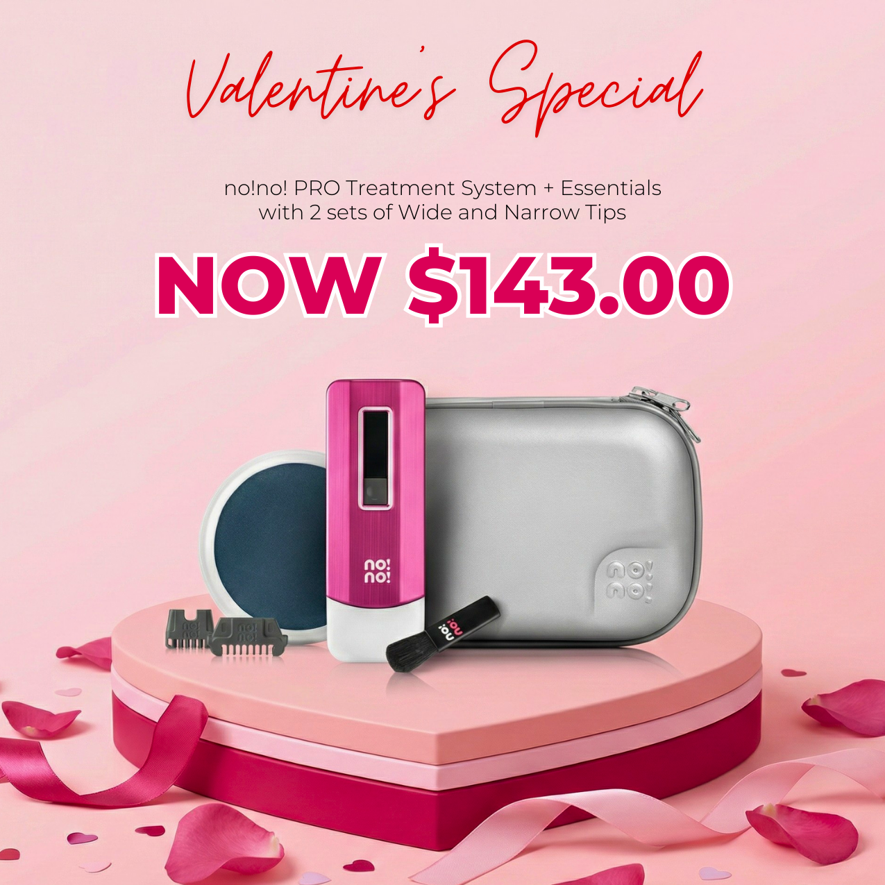 no!no! PRO Treatment System + Essentials with 2 sets of Wide and Narro